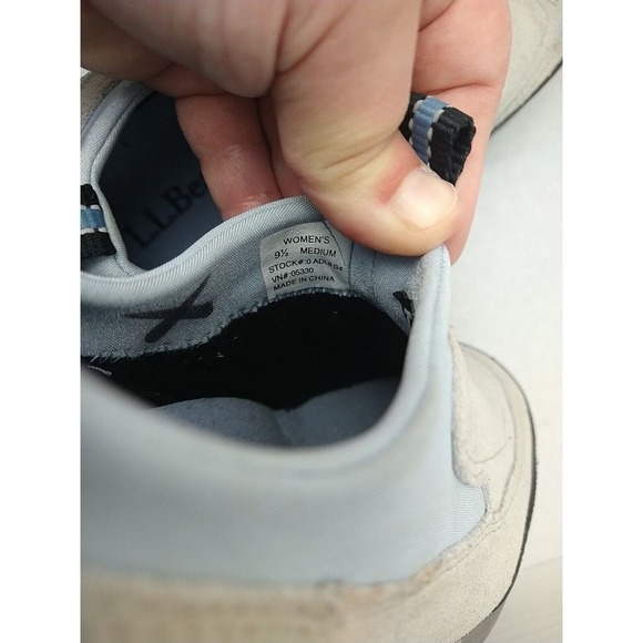 L.L. Bean Slip On Blue Grey Suede Slip On Athletic Shoes. Size 9.5M - Picture 7 of 11
